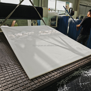 แผ่นป้องกันพื้น HDPE สำหรับงานหนัก แผ่นพลาสติก <span class=keywords><strong>PE</strong></span> สีขาว หนา 1 นิ้ว สำหรับงานอุตสาหกรรมหนัก - Product Image 1