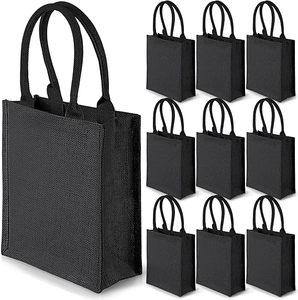Wholesale Custom Printing Logo Natural Eco Friendly <strong>Jute</strong> <strong>Tote</strong> <strong>Bag</strong> Recycle Foldable <strong>Jute</strong> Shopping <strong>Bags</strong> - Product Image 5