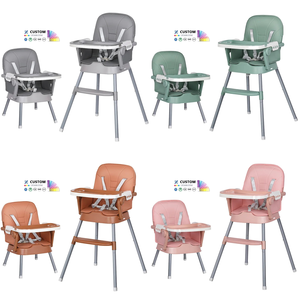 Chaise haute pour bébé moderne, chaise haute pour manger, pliable, en plastique PP, chaise haute pour enfants, chaise haute pour l'alimentation - Product Image 3