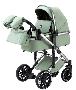 Baby Stroller 3-in-1 Pram <b>Cart</b> Pushchair Car Seat High Landscape Trolley <b>Foldable</b> 4-Wheel Stainless Steel Frame Eco-Friendly for - Product Image 3