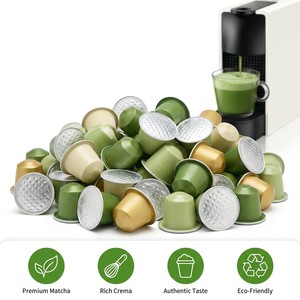 Cápsulas de Matcha Compatibles con Máquinas Nespresso Essenza, Inissia y Citiz, Grado Ceremonial, Té Verde Saludable, Cápsulas de Café - Product Image 4