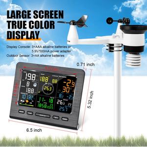 VICTOR 0360 주변 날씨 홈 스테이션 무선 WiFi UV 가능 스마트 기상 관측소 가족 일기 예보 - Product Image 3