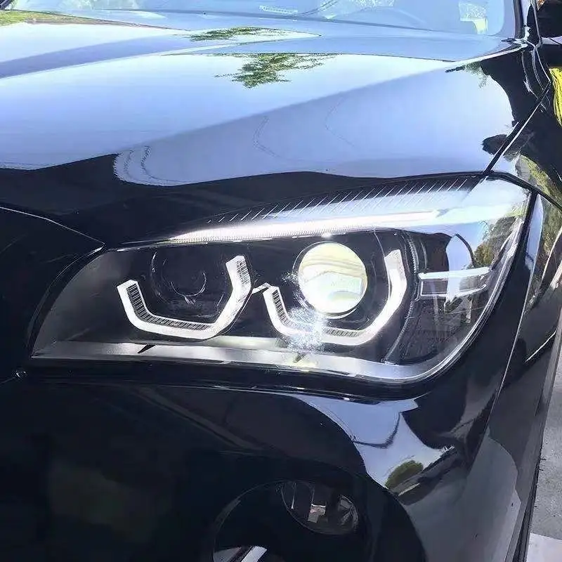 업그레이드 전체 led 헤드 램프 헤드 라이트 BMW X1 시리즈 e82 HID 크세논 헤드 램프 헤드 라이트 2009-2015