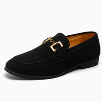Mocassins pour hommes grande taille avec boucle métallique, style britannique, chaussures décontractées habillées pour l'été, usage quotidien, extérieur, intérieur, bureau, élégantes