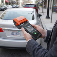 جهاز نقاط البيع المحمول بنظام أندرويد 14 مع شاشة 6.5 بوصة وطابعة إيصالات 80 مم وتقنية NFC وواي فاي لإدارة تذاكر مواقف السيارات
