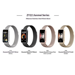 Bracelet de montre magnétique de remplacement compatible avec Xiaomi <span class=keywords><strong>Mi</strong></span> <span class=keywords><strong>Band</strong></span> 8 <span class=keywords><strong>Mi</strong></span> <span class=keywords><strong>Band</strong></span> 9, accessoire réglable et respirant pour hommes et femmes - Product Image 2