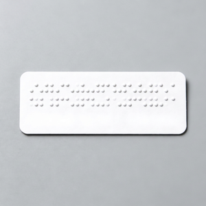 Etiqueta Adhesiva Rectangular Transparente de PVC/Vinilo, Impermeable, Anti-Ultravioleta, con Braille en Relieve Táctil para Embalaje - Product Image 1