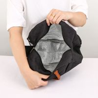 Sac isotherme en aluminium personnalisé avec logo, réutilisable, pour le déjeuner des enfants, vente en gros