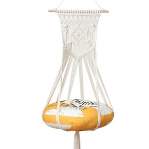 <span class=keywords><strong>Tapiz</strong></span> de <span class=keywords><strong>Pared</strong></span> de Macramé de Cuerda de Algodón Tejido a Mano, Decoración Bohemia <span class=keywords><strong>para</strong></span> el Hogar, Cuna Colgante Multifuncional <span class=keywords><strong>para</strong></span> Uso en Interiores - Product Image 2