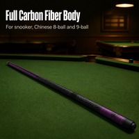 Queue de billard en fibre de carbone violette 1470 mm 19 oz, joint en acier inoxydable 1/2, pour snooker, billard chinois 8 boules, 9 boules, vente en gros