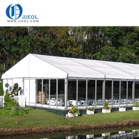 Tente d'événement à grande échelle de 15*30m, entrepôt de cour, tente en alliage d'aluminium PVC de mariage