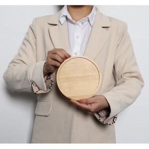 Plateau rectangulaire en bambou pour servir le thé avec théière et tasse blanches, design uni - Product Image 5