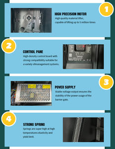 Barrière de parking intelligente extérieure HCW, barrière automatique <span class=keywords><strong>électronique</strong></span> à vitesse réglable, barrière à flèche en acier, moteur 24V DC - Product Image 6