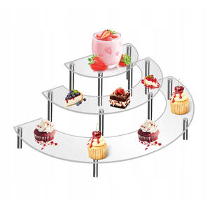 Estante de exhibición de acrílico para panadería, estante de caja de servicio hecho de fábrica personalizado, Cupcakes, otro soporte de exhibición - Product Image 1