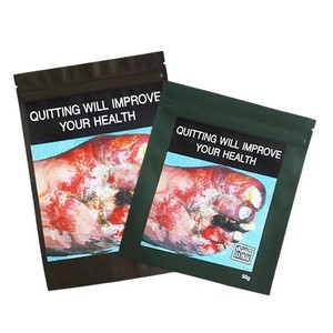 Bolsa de embalaje para tabaco enrollado 15g 25g 50g 100g a prueba de olores, termosellada, laminada, en stock, con impresión - Product Image 1