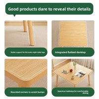 Ensemble table et chaises en bois simple et compact, design moderne et minimaliste pour petit appartement, maison ou restaurant