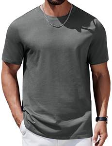 T-shirt à double couture en coton épais pour hommes T-shirt à col rond en coton 100% de qualité supérieure - Product Image 2