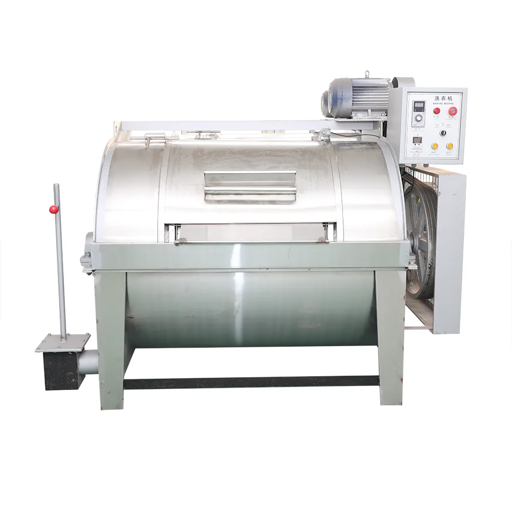 Mesin cuci industri Horizontal, hemat energi 30kg hingga 400kg peralatan mesin cuci karpet 70kgs