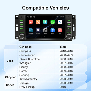 Radio para Auto Rhythm de 7 Pulgadas con Sistema Linux para Jeep Wrangler, Compass, Grand Cherokee, con Carplay, Android Auto y Cámara de Reversa AHD - Product Image 2