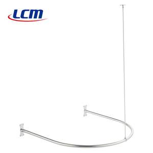 Barra de Ducha Curva Semicircular de Acero Inoxidable de Alta Calidad, Resistente y Clásica de 30 Pulgadas - Product Image 1