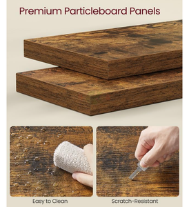 Estante de Pared Esquinero Rústico Marrón de 5 Niveles, Estantería Flotante para Libros, para Dormitorio, Sala de Estar, Baño, Oficina en Casa, Soporte para Plantas - Product Image 3