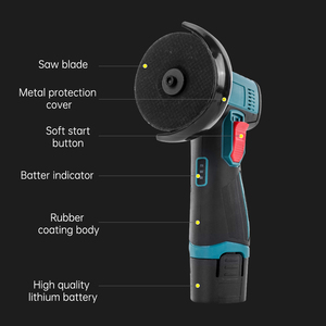 Powerful Rechargeable Electric <strong>Angle</strong> Grinder Mini Polisher Diamond Tile Wood Stone <strong>Cutting</strong> <strong>Tool</strong> with Grinding Disc Wheel - Product Image 1