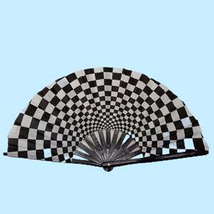 Éventail pliant en bambou de 33 cm, personnalisé, sculpté et peint, motif d'art populaire, décoration d'intérieur, cadeau d'affaires, styles promotionnels pour la vente en gros - Product Image 1