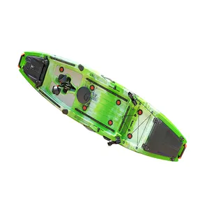 HANDELI a buon mercato Roto modellato kayak barca in plastica a pedale singolo Drive pesca canoa kayak barche a remi