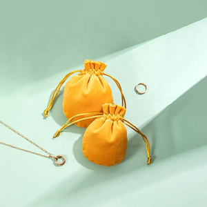 Dây rút túi nhung đồ trang sức nhỏ dây rút Túi Quà Tặng flannel túi đồ trang sức <span class=keywords><strong>Pouch</strong></span> với logo - Product Image 2