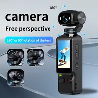 Caméra d'action portable 1080p/4K30fps, caméra numérique sportive, mini caméscope corporel sans fil avec microphone intégré rechargeable