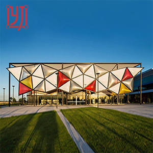 High Reflective <b>Canopy</b> Pvdf Tensile <b>Fabric</b> Structure Tension Membrane Facade - Product Image 4