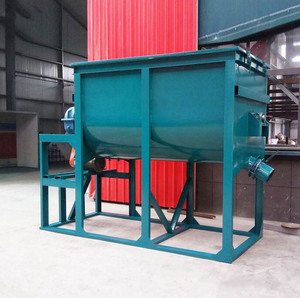 Mélangeur horizontal à un seul arbre pour aliments animaux, machine à mélanger les aliments pour bétail avec moteur électrique/diesel - Product Image 3