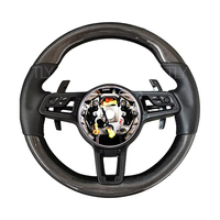 Compatible avec Porsche Panamera Cayenne Macan 718 Boxster Cayman Taycan carrera 996 911 981 957 958 991 Volant en fibre de carbone LED
