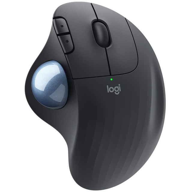 Logitech ERGO M575 Wireless Trackball Ergonomic Mouse Dual Mode Rechargeable Wireless Optical Mouse
