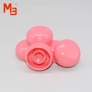 Échantillon gratuit Pp rose rond bouteille de parfum bouchon en forme de boule couvercle de parfum bouchons à vis pour les cosmétiques