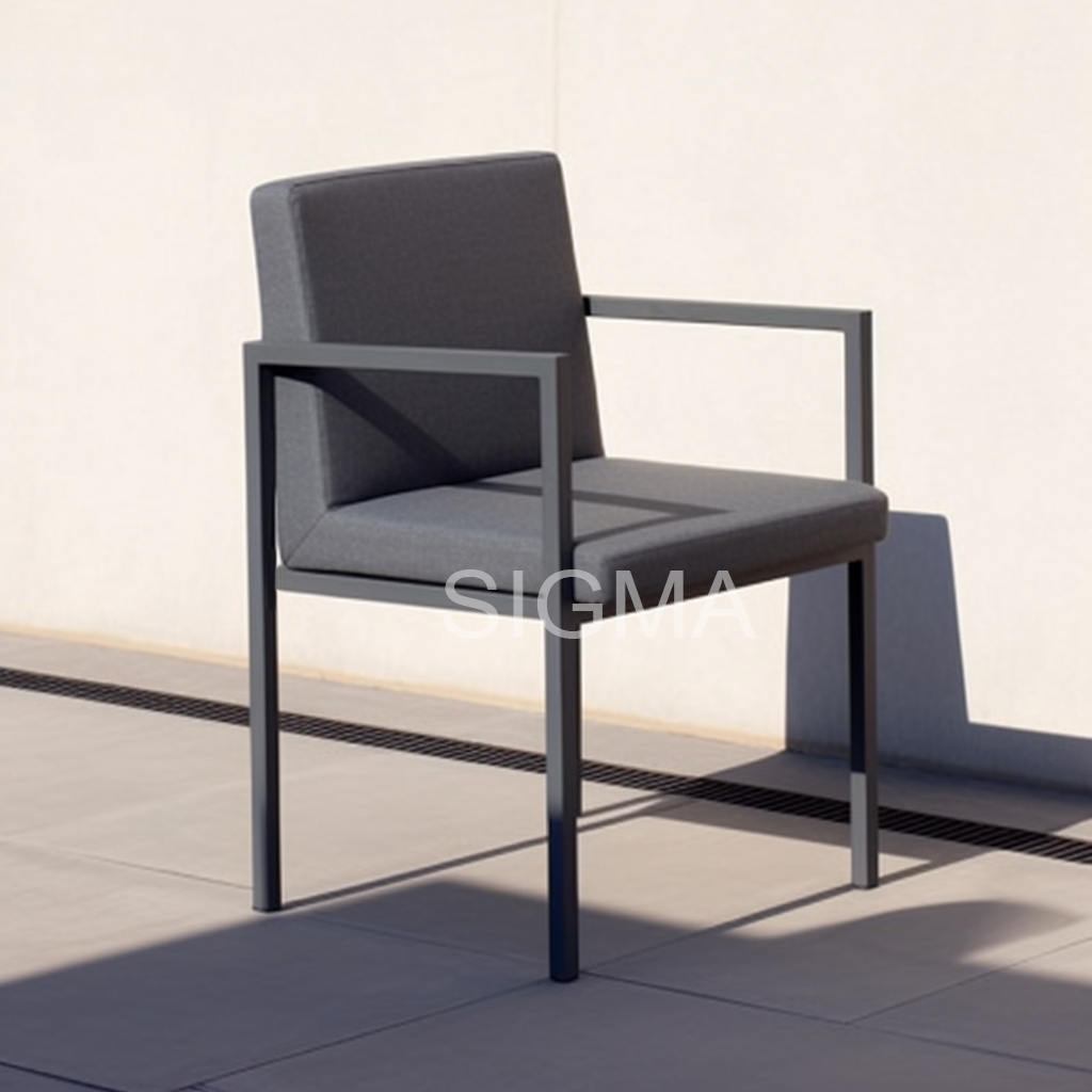 Sigma Style Garden Furniture Outdoor Leisure Patio Waterproof Chair Aluminium Lounge Chair