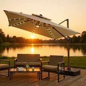 Best Price Large Outdoor Commercial Aluminum <b>Windproof</b> Durable Folding Arm Retractable Patio <b>Umbrella</b> for Hotels Restaurants - Product Image 1