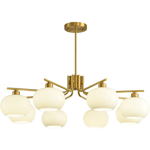 Cream-Style Nordic Chandelier, Ancient Persimmon Living Room Lamp Package, Haus Dining , Bedroom Simple Modern , Retro S - Product Image 5