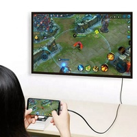 Câble adaptateur vidéo USB-C3.1 Type C vers HDTV TV, gaine en PVC, cordon audio vidéo pour ordinateur, câble de transfert vidéo pour moniteur