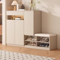 Meuble à chaussures portable en bois sur mesure, organisateur multi-niveaux pour entrée d'appartement, gain de place, écologique, pour hôtel et maison