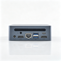 Intel Core I5 Mini PC Quad Core DDR4 SSD Dual Metal Case 15W Daya Rendah Windows 11 Pro Komputer Desktop Bisnis