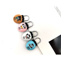 Cadenas en alliage de zinc personnalisable, format compact mini, pour casiers de gym pour enfants, valises, casques, antivol en U