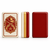 Jeu de Mahjong Américain Thème Cowboy du Far West 166 Pièces – Tuiles de Mahjong à Motif Rétro Personnalisé – Jeu de Société