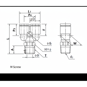 Piezas neumáticas NITTA PUSH ONE MINI TYPE AY4 - Product Image 1