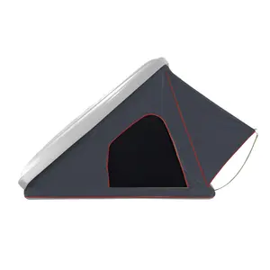 Tente de toit en forme de Triangle pour voiture, Camping en plein air, Portable, Base en ABS, coque dure, tente de toit avec échelle