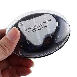 Jewelry Loupe 2-Lens 30x 60x Jewelry Appraisal Antique <b>Magnifying</b> Glass Portable LED Magnifier Mini for Diamond Folding - Product Image 3