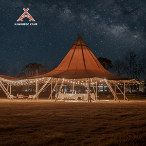 Carpa Tipi Kawagebo Kamp (KK) Personalizada para Glamping y Camping, de Lona de Algodón, Impermeable, Doble Capa, Resistente, en Venta - Product Image 4