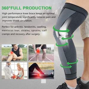 Manchon de compression antidérapant pour genouillères, protège les jambes pour soulager les douleurs au genou - Product Image 4
