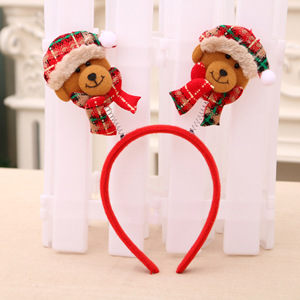 Christmas Sequin <b>Headbands</b> for Girls Adults Elk Antler Santa Claus Design Buckle Closure Children's Christmas Decorations - Product Image 5