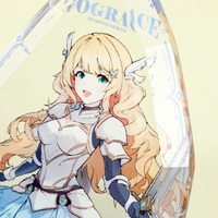 Porte-clés personnalisé en acrylique holographique anime pour promotion - Impression UV imperméable